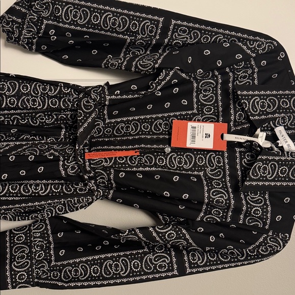 Hunter Bell Black and White Hattie Aces Wild Black Dress - Picture 4 of 6